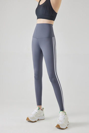 SA357 - Skinny Side White Stripe Leggings